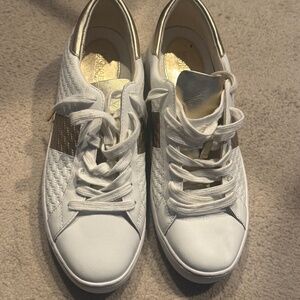 White and gold, Michael Kors, tennis shoes